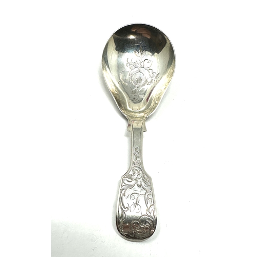 18 - Antique Victorian Newcastle silver tea caddy spoon