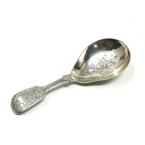 18 - Antique Victorian Newcastle silver tea caddy spoon