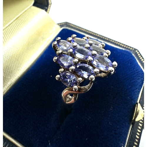 315 - silver & Tanzanite gemstone ring