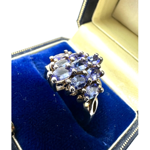 315 - silver & Tanzanite gemstone ring