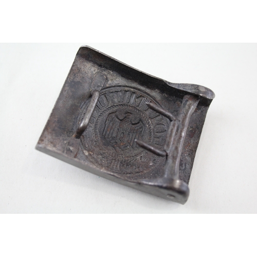 422 - WW2 German Steel Army Belt Buckle