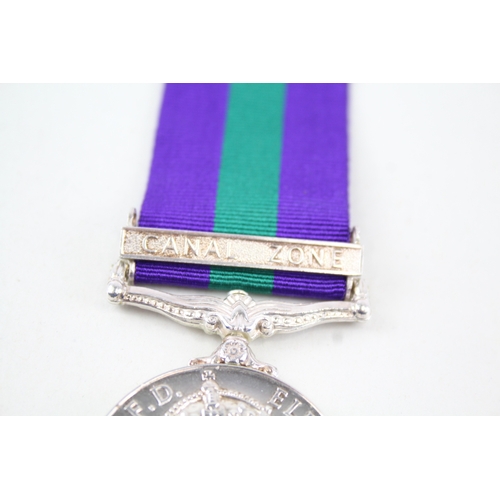 433 - ERII GSM Canal Zone Medal 22669857 Pte K. Hargreaves South Lancs Regt