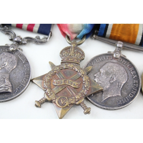 437 - Mounted WW1 M.M Military Medal, 1914-15 Star Trio Group 24246 Pte Lee RAMC