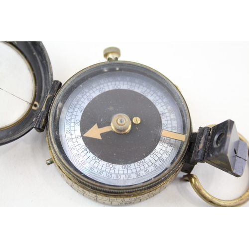 440 - WW1 Military British Officers Compass & Leather Case