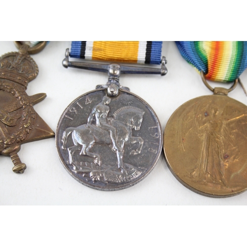 443 - Mounted WW1 Medal Group 1914-15 Star Trio 78283 Gnr-Sgt H.C Bampton RFA-RA