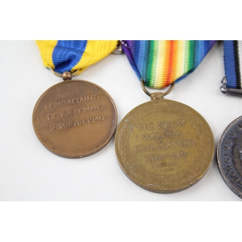 443 - Mounted WW1 Medal Group 1914-15 Star Trio 78283 Gnr-Sgt H.C Bampton RFA-RA