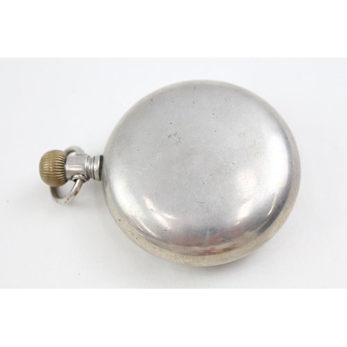 460 - Mens Vintage Open Face Pocket Watch Hand-Wind Working