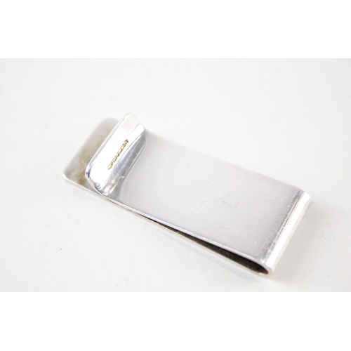 24 - 2 x .925 sterling silver money clip & single Sovereign case