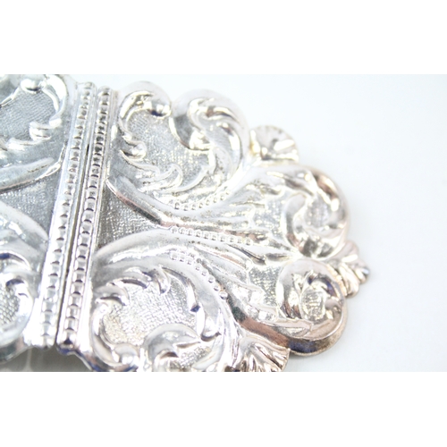 35 - vintage .925 sterling silver ladies belt buckle