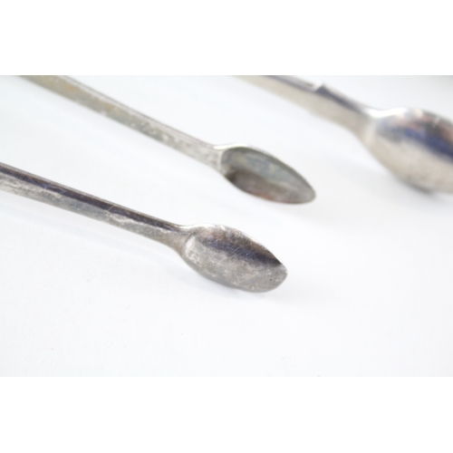 37 - 2 x .925 sterling silver georgian sugar tongs