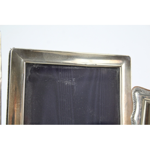 46 - 3 x .925 sterling silver photograph frames