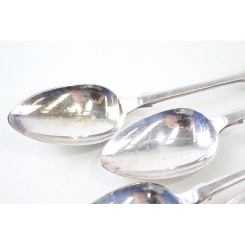 66 - 6 x .925 sterling silver georgian teaspoons