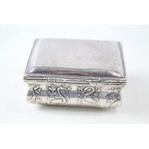 77 - .950 Silver Snuff / Tobacco Box