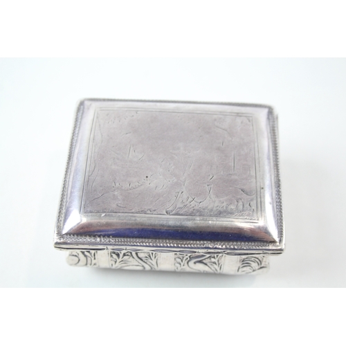 77 - .950 Silver Snuff / Tobacco Box