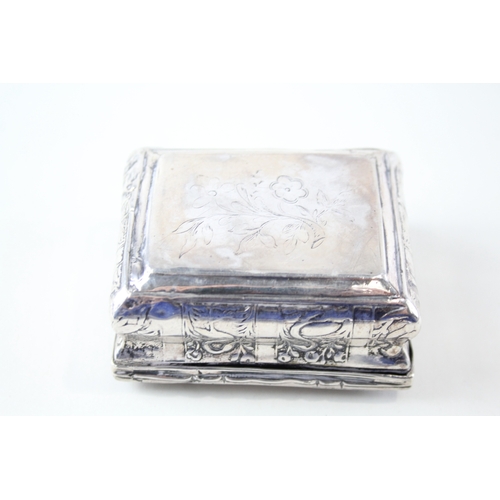 77 - .950 Silver Snuff / Tobacco Box