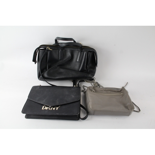 489 - DKNY All Saints Marc Jacobs Handbags Inc Black, Grey Cross Body Bag x 3