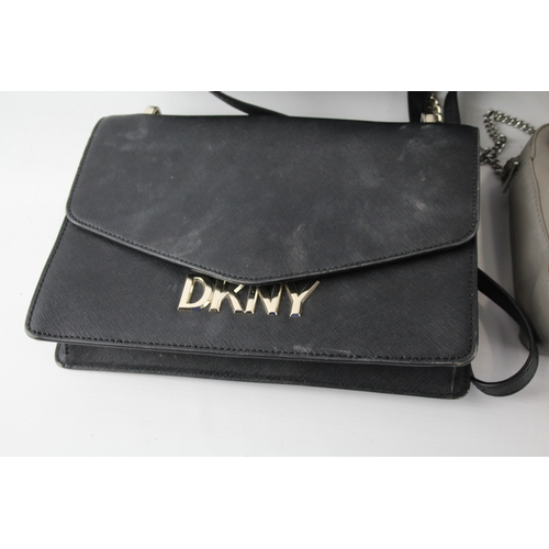 489 - DKNY All Saints Marc Jacobs Handbags Inc Black, Grey Cross Body Bag x 3