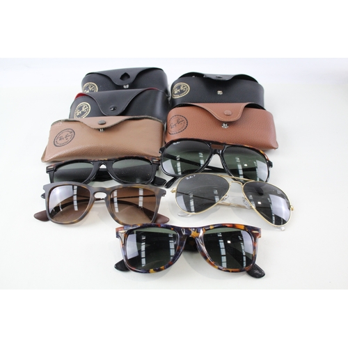 492 - Rayban Designer Sunglasses Glasses Assorted Inc Cases x 5