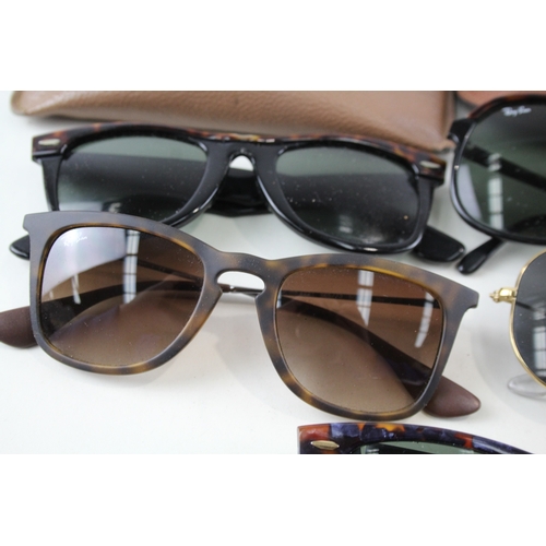 492 - Rayban Designer Sunglasses Glasses Assorted Inc Cases x 5