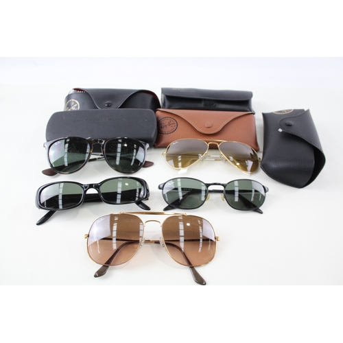 494 - Rayban Designer Sunglasses Glasses Assorted Inc Cases x 5