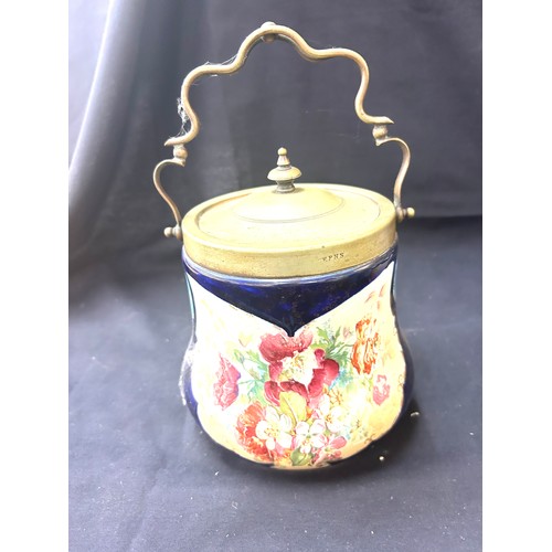 93 - 3 Vintage china biscuit barrels