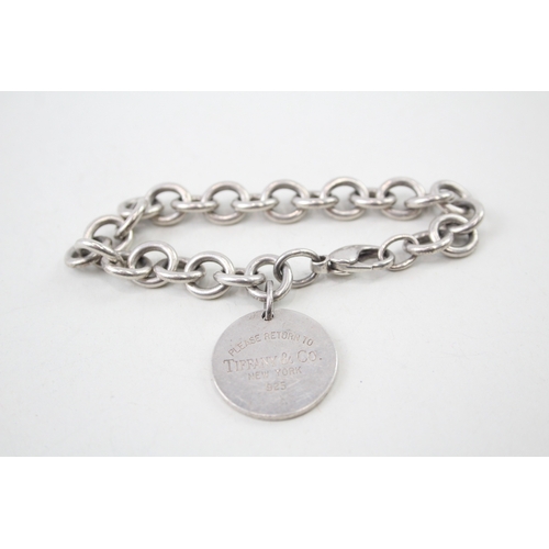 387 - Tiffany & Co Sterling Silver Belcher Link Bracelet inc. Round Tag 36g