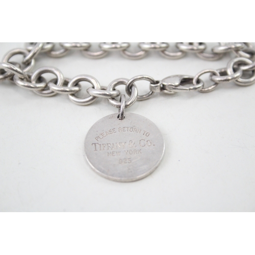 387 - Tiffany & Co Sterling Silver Belcher Link Bracelet inc. Round Tag 36g