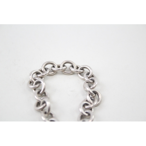 387 - Tiffany & Co Sterling Silver Belcher Link Bracelet inc. Round Tag 36g