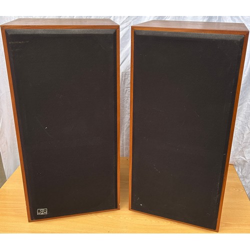 354 - Pair REM speakers, approximate height, untested