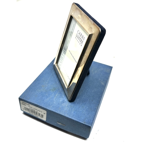 3 - Boxed carrs silver picture frame measures approx 11.5cm by 8.5cm