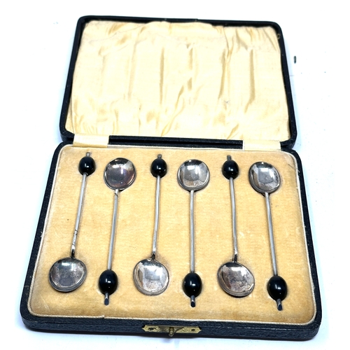 5 - Boxed set of silver tea spoons