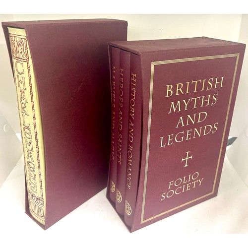 74 - Box set of Folio Society British Myths and Legends, Folio Charlemagne book