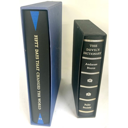 64 - Boxed Folio Society Fify days that changed the world, The Devils dictionary Ambrose Bierce