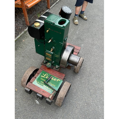 99E - Lister stationary engine manufactured by R.A Lister and Co LTD - in working order