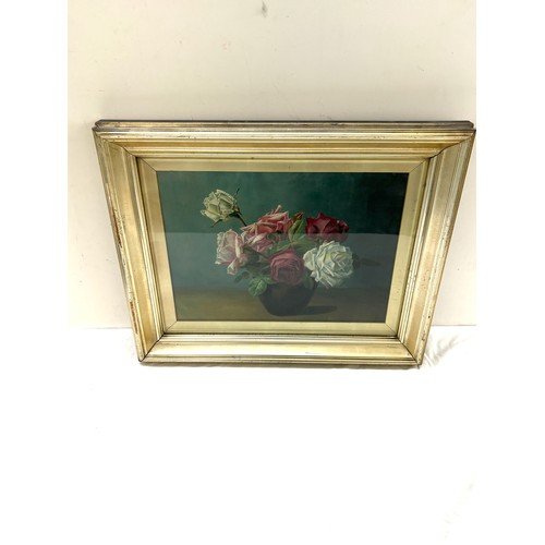 532 - Original framed Oil on canvas signed Charles Hoswon Bennett 1915 , measures approximately 21 inches ... 