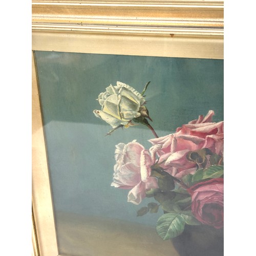 532 - Original framed Oil on canvas signed Charles Hoswon Bennett 1915 , measures approximately 21 inches ... 