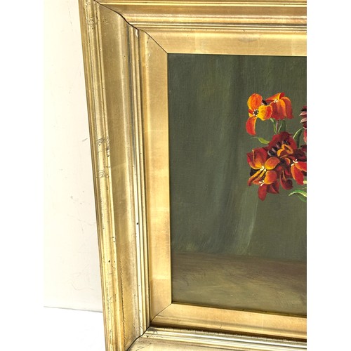 533 - Original framed Oil on canvas signed Charles Hoswon Bennett , measures approximately 21 inches by 28... 