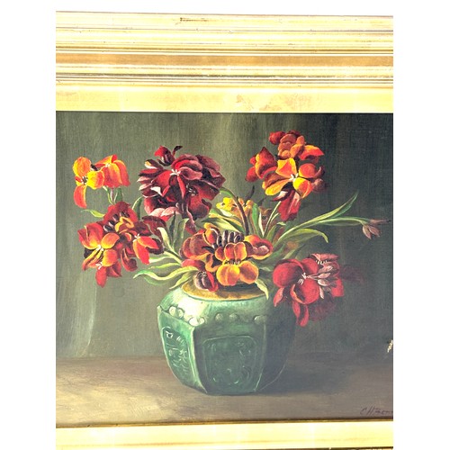 533 - Original framed Oil on canvas signed Charles Hoswon Bennett , measures approximately 21 inches by 28... 