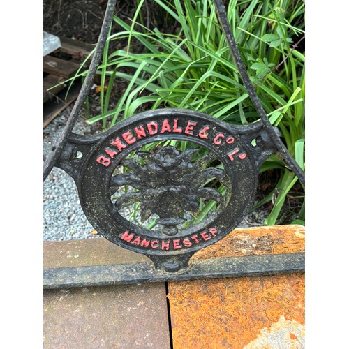 101E - Vintage Baxendale and co Manches garden roller