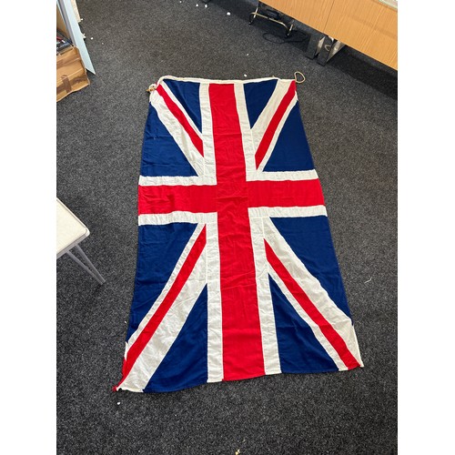 466 - Vintage large Union Jack flag  approximate measurements 48 x 92 inches