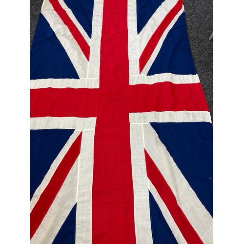 466 - Vintage large Union Jack flag  approximate measurements 48 x 92 inches