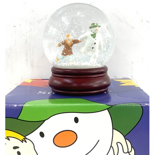 109 - The Snowman ' The Adventures Begin' snow globe in original box - no COA