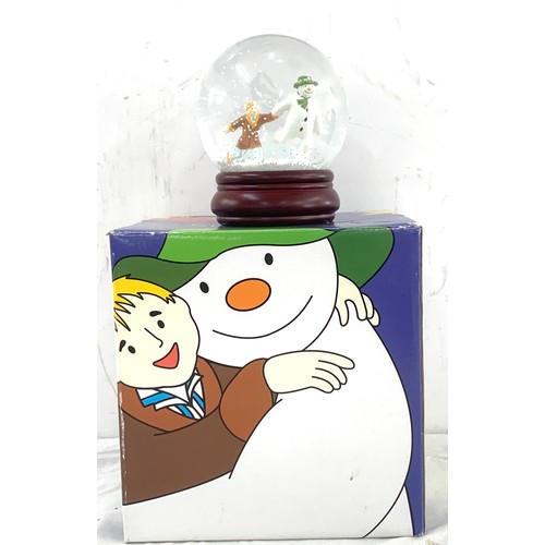 109 - The Snowman ' The Adventures Begin' snow globe in original box - no COA