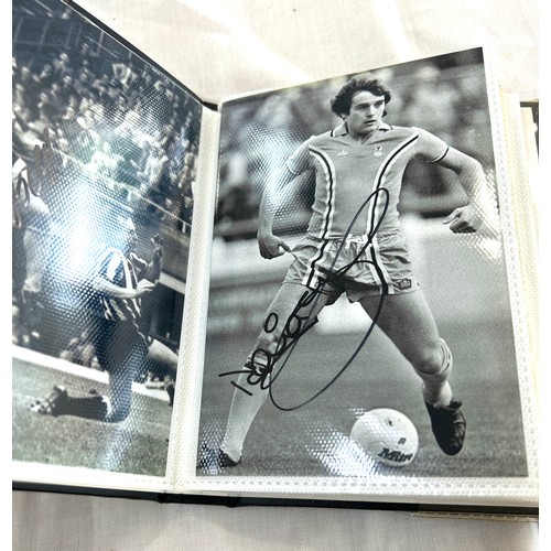 121 - Large selection of Signed footballers photos includes Coventry etc