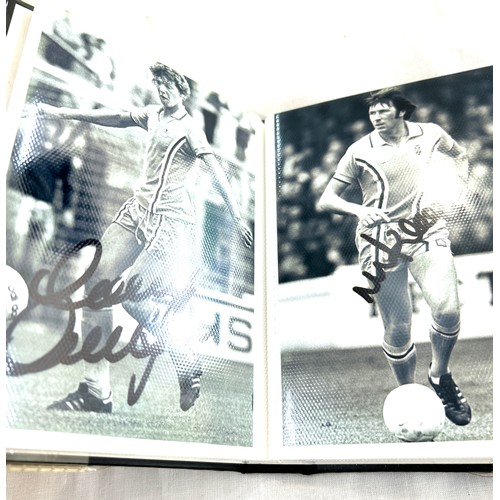 121 - Large selection of Signed footballers photos includes Coventry etc