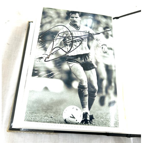 121 - Large selection of Signed footballers photos includes Coventry etc