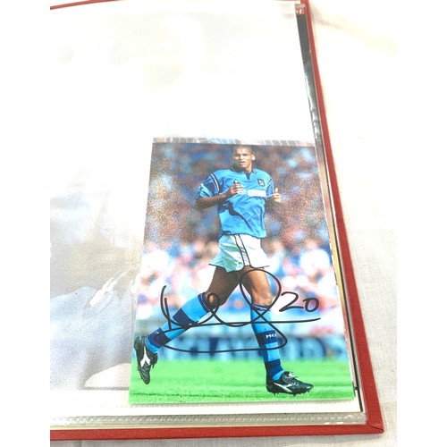 70 - Large selection of Signed footballers photos includes Coventry etc