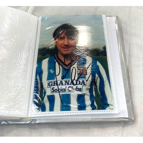 119 - Large selection of Signed footballers photos includes Coventry etc