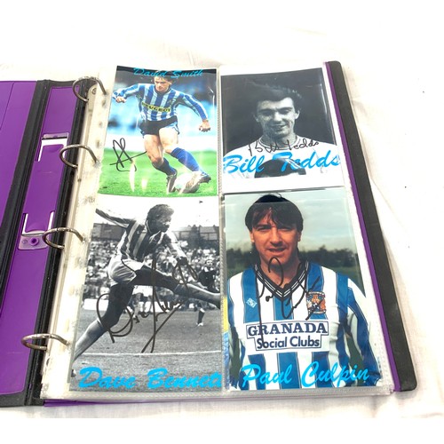 35 - Large selection of Signed footballers photos includes Coventry etc