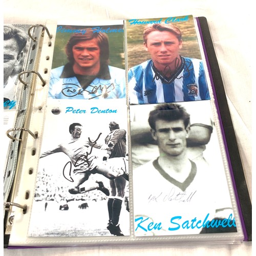 35 - Large selection of Signed footballers photos includes Coventry etc